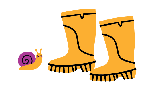 Winter Intersession Theme - Rainboots and Snail